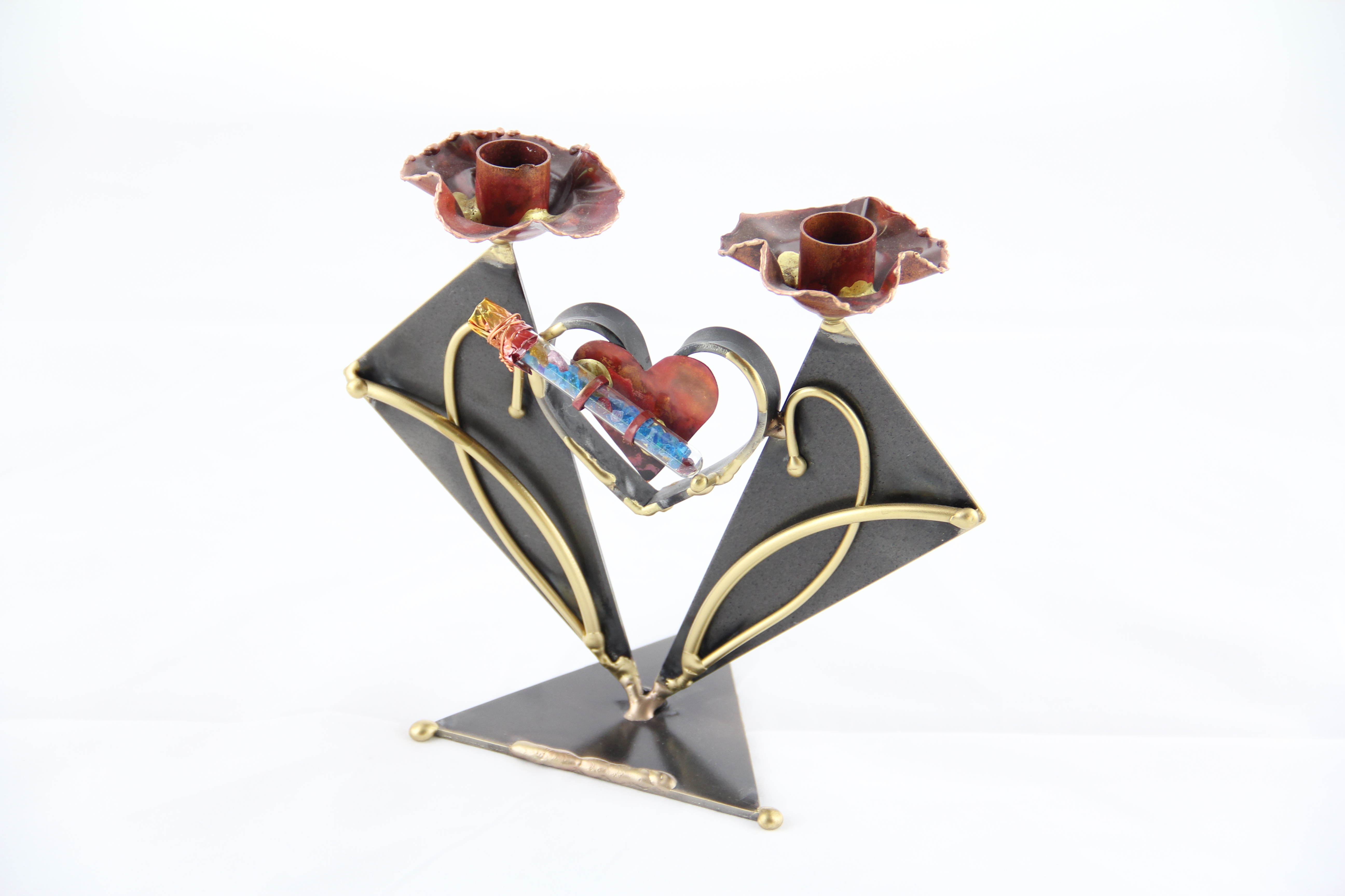 Gary Rosenthal Wedding Shabbat Candlesticks | Landau Gift Shop Online ...