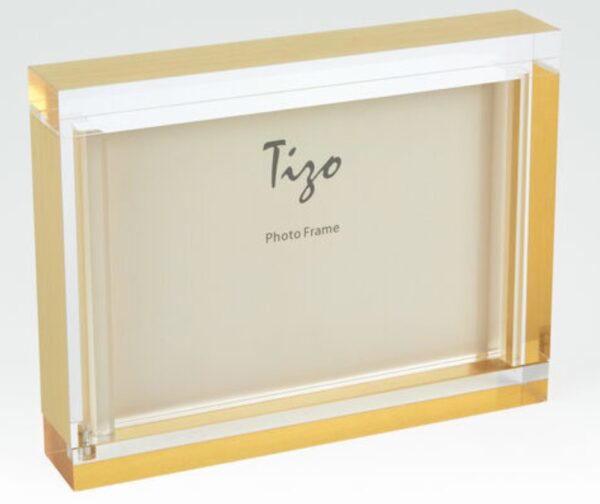 Tizo Lucite Gold Picture Frame 5x7