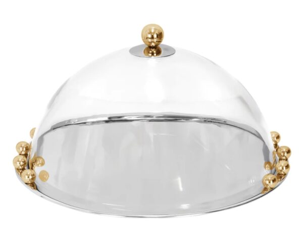 Boker Tov Cake Plate with Dome
