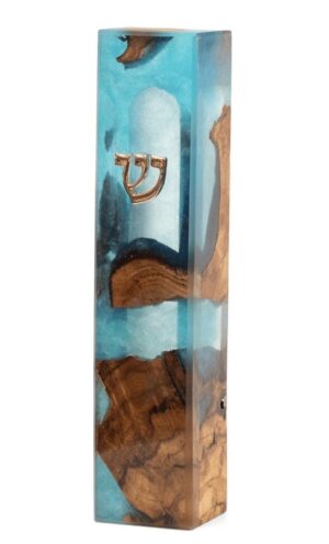 Israel Museum Wood and Epoxy Mezuzah