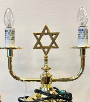 Electric Shabbat Candle Display