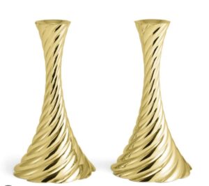 Michael Aram Twist Gold Candlesticks