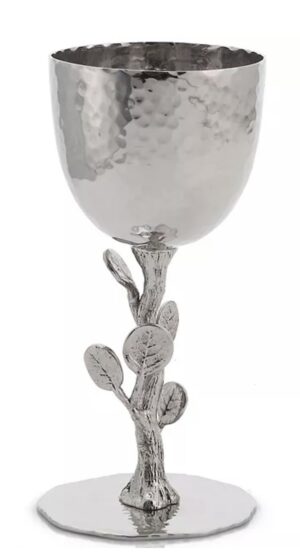 Michael Aram Botanical Leaf Silver Kiddush Cup
